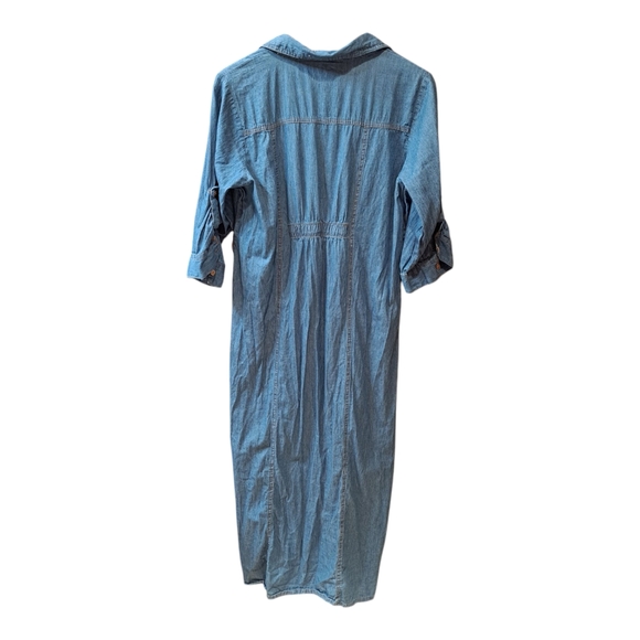 Kings Road Denim Chambray Shirt Dress - Picture 5 of 7